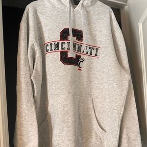 Cincinnati Bearcat Pro Edge Light Gray Hoodie size Large